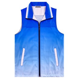 Order Blue Gradient Tank Top Design Lapel Zip Tank Top Tank Top Center SKV055 Order Blue Gradient Tank Top Design Lapel Zip Tank Top Tank Top Center SKV055